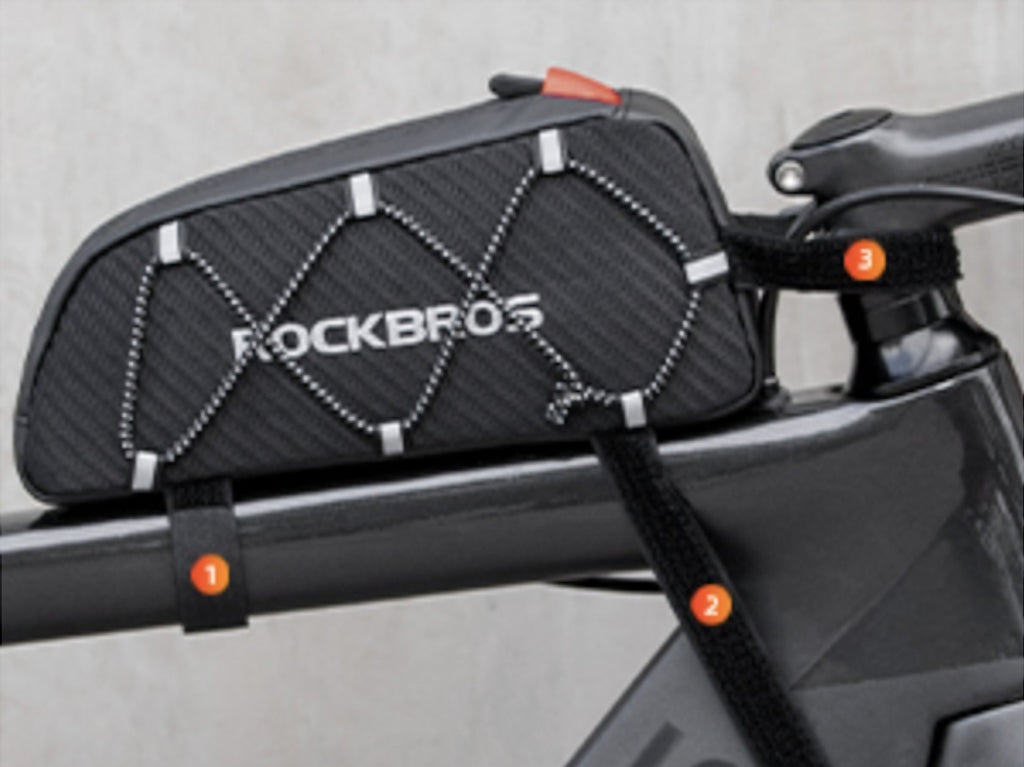 ROCKBROS Oberrohrtasche 1 L · Schwarz, Ansicht 14
