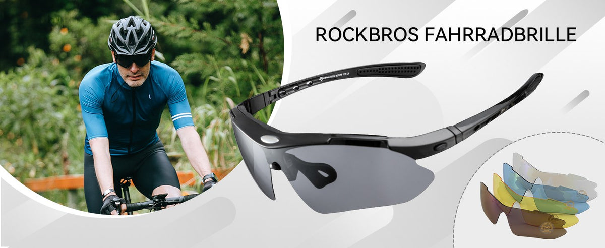 ROCKBROS Sportbrille mit 5 Wechselgläsern 10003, Ansicht 5