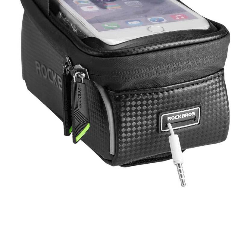 ROCKBROS Oberrohrtasche mit Touchscreen-Fenster · Schwarz, Produktansicht (7)