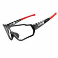 ROCKBROS Fahrradbrille selbsttönend, Schwarz/Rot, Produktansicht