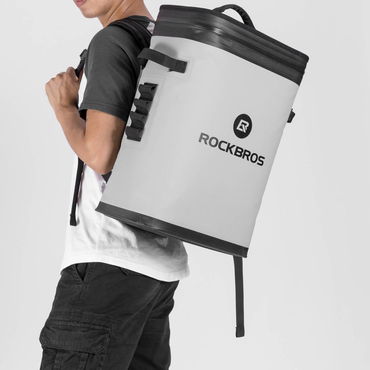 ROCKBROS Kühltasche 20 Liter wasserdicht, im Einsatz (2)