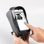 ROCKBROS Oberrohrtasche mit Touchscreen-Fenster · Schwarz, Produktansicht (8)