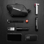 ROCKBROS Satteltasche für MTB und Rennrad, Lieferumfang und Innenansicht (6)