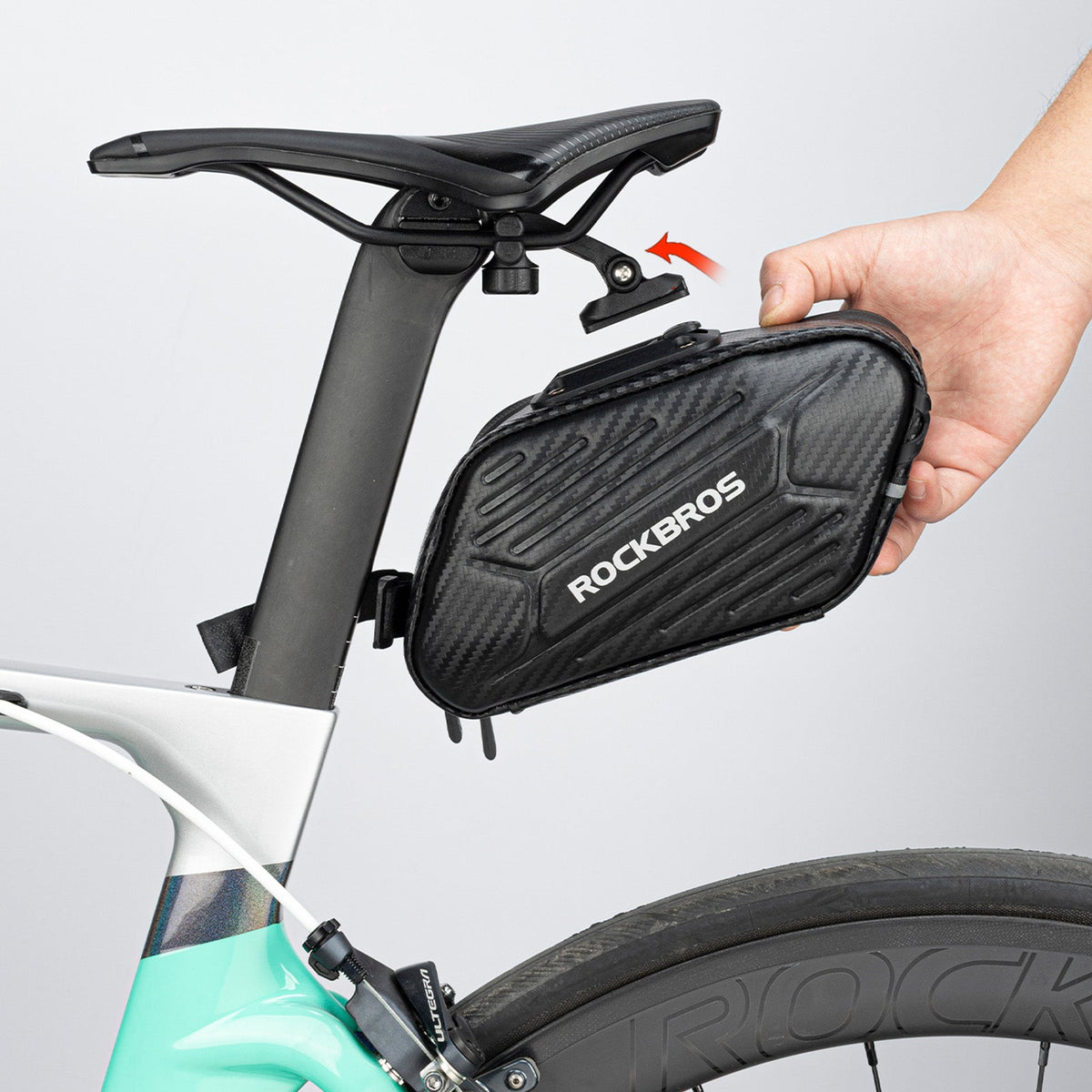 ROCKBROS Satteltasche für MTB und Rennrad, im Einsatz (5)