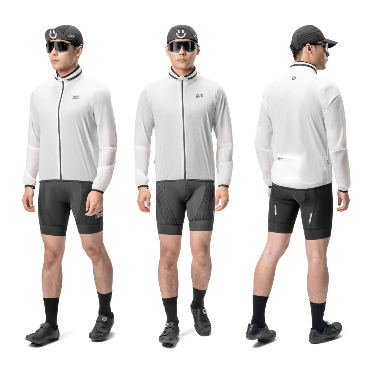 ROCKBROS Windjacke Herren, nachleuchtend, Produktansicht (4)