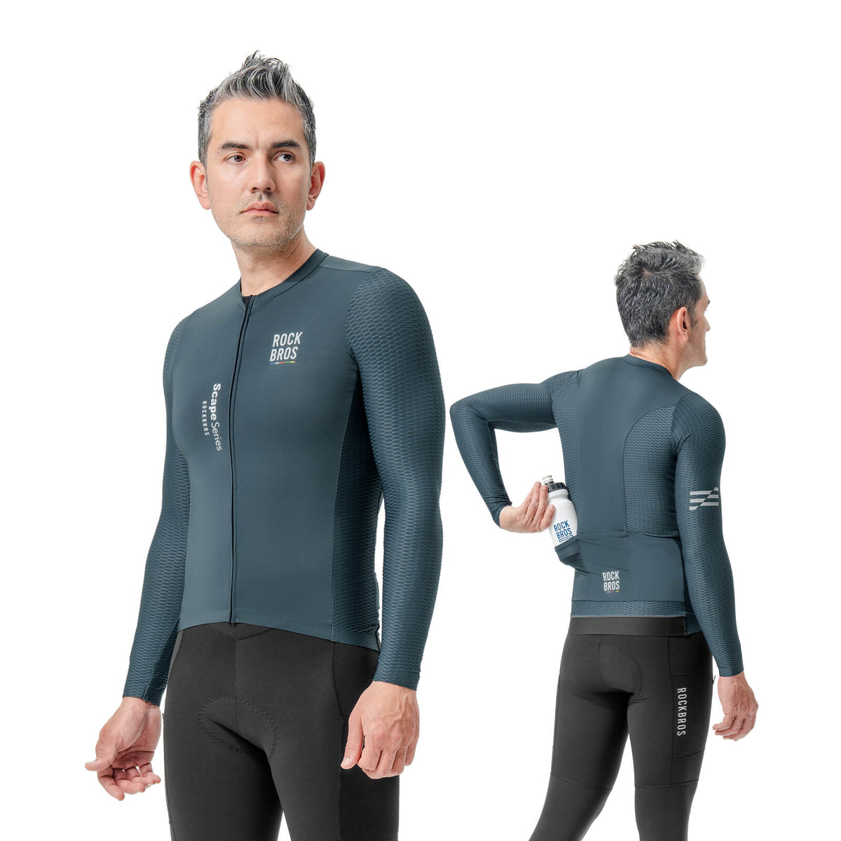 ROCKBROS Road to Sky Radtrikot Langarm Herren, Produktansicht (3)