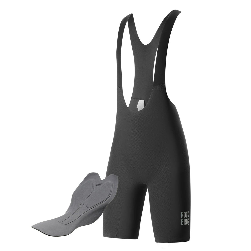 ROCKBROS Bib Shorts Herren mit nahtlosen Trägern, Produktansicht