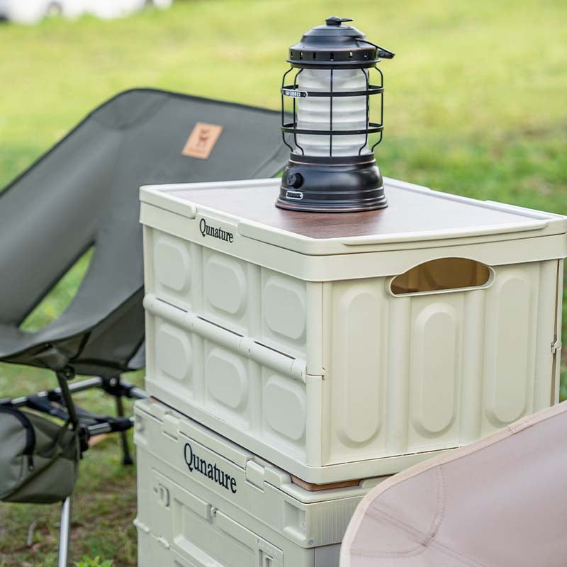 Qunature Campingbox 30 Liter faltbar, im Einsatz