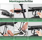 ROCKBROS Fahrrad Gepäckträger aus Alu mit Schutzblech & Schnellspanner
