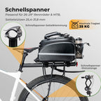 ROCKBROS Fahrrad Gepäckträger aus Alu mit Schutzblech & Schnellspanner