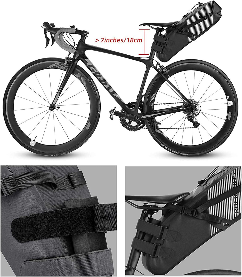 ROCKBROS Fahrrad Satteltasche Wasserdicht IPX7 10L Fahrradtasche Hinterrad