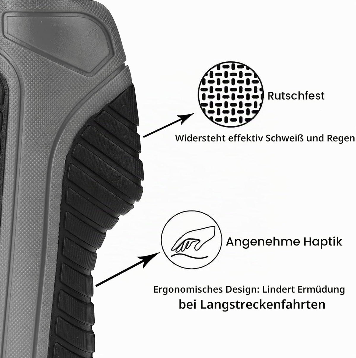 ROCKBROS Fahrradgriffe Ergonomisch, rutschfeste Lenkergriffe aus TPR