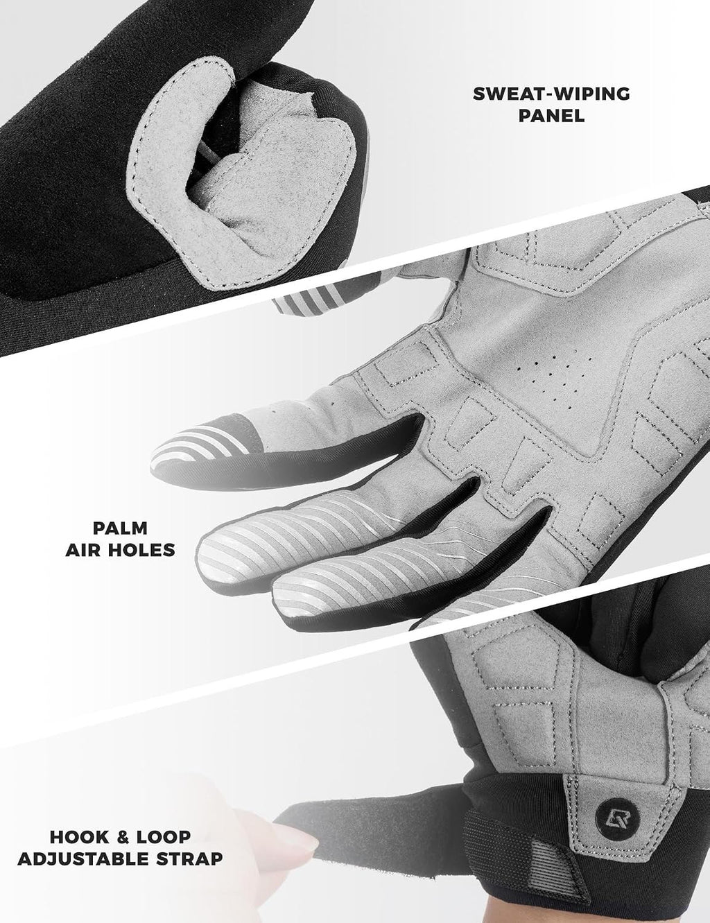 ROCKBROS Winter Fahrradhandschuhe Damen Herren mit Thinsulate