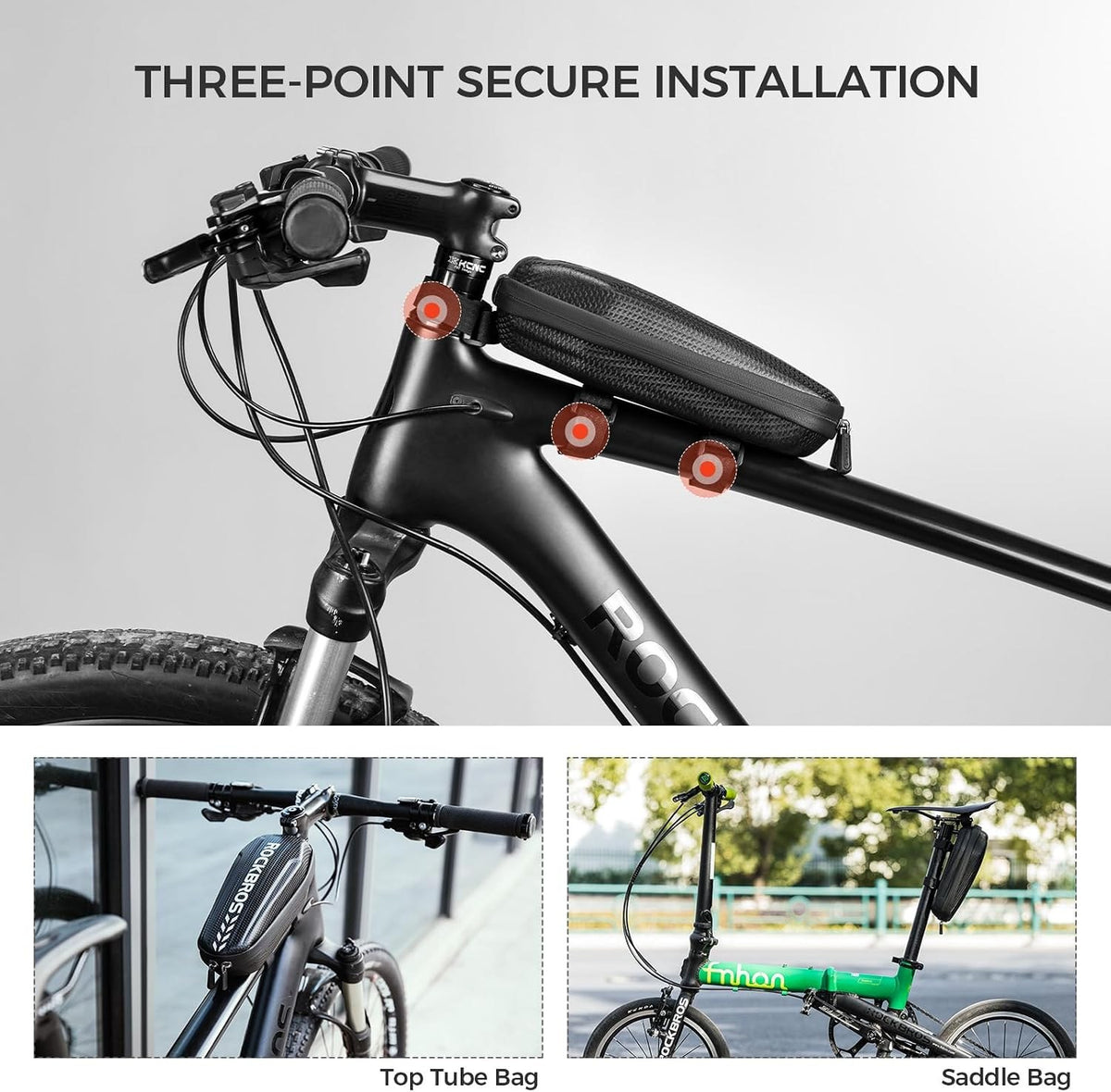 ROCKBROS Fahrrad Rahmentasche Wasserabweisend Oberrohrtasche für MTB Rennrad