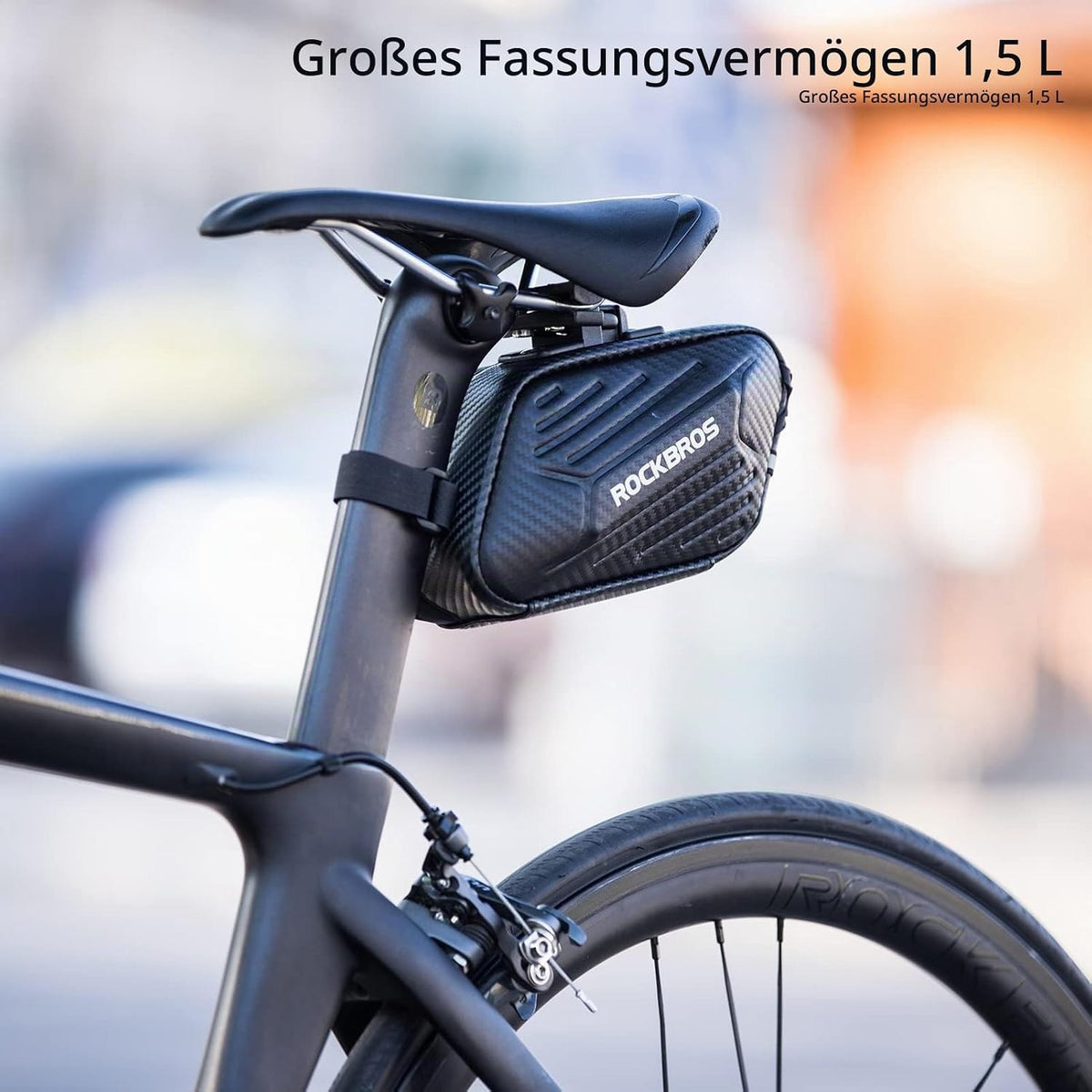 ROCKBROS Fahrrad Satteltasche Fahrradsitz Tasche für MTB Rennrad Faltrad