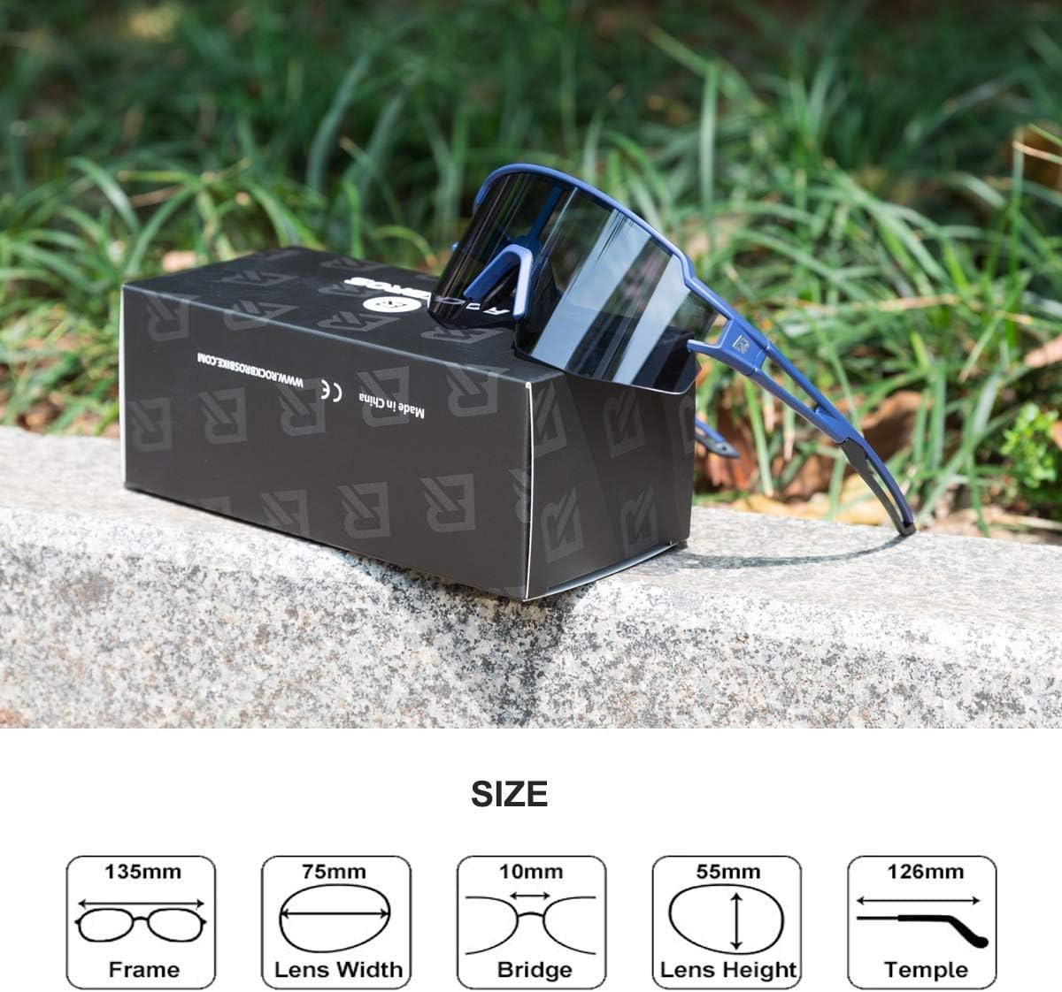 ROCKBROS Sport Sonnenbrille für Männer und Frauen