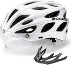 ROCKBROS Fahrradhelm Rennrad Helm Radhelm mit Abnehmbarem Visier Cityhelm