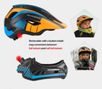 ROCKBROS Kinderhelm Integriert Fahrradhelm Kinder Jugend Fullface Helm