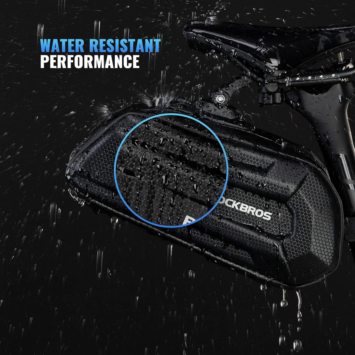 ROCKBROS Fahrradsatteltasche Fahrradtasche Wasserabweisend 3D Hard Shell