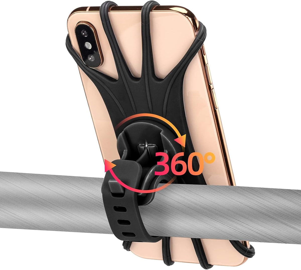 ROCKBROS Fahrrad Handyhalterung 360 Grad Drehbar für 4.0-6.8 Zoll Smartphone