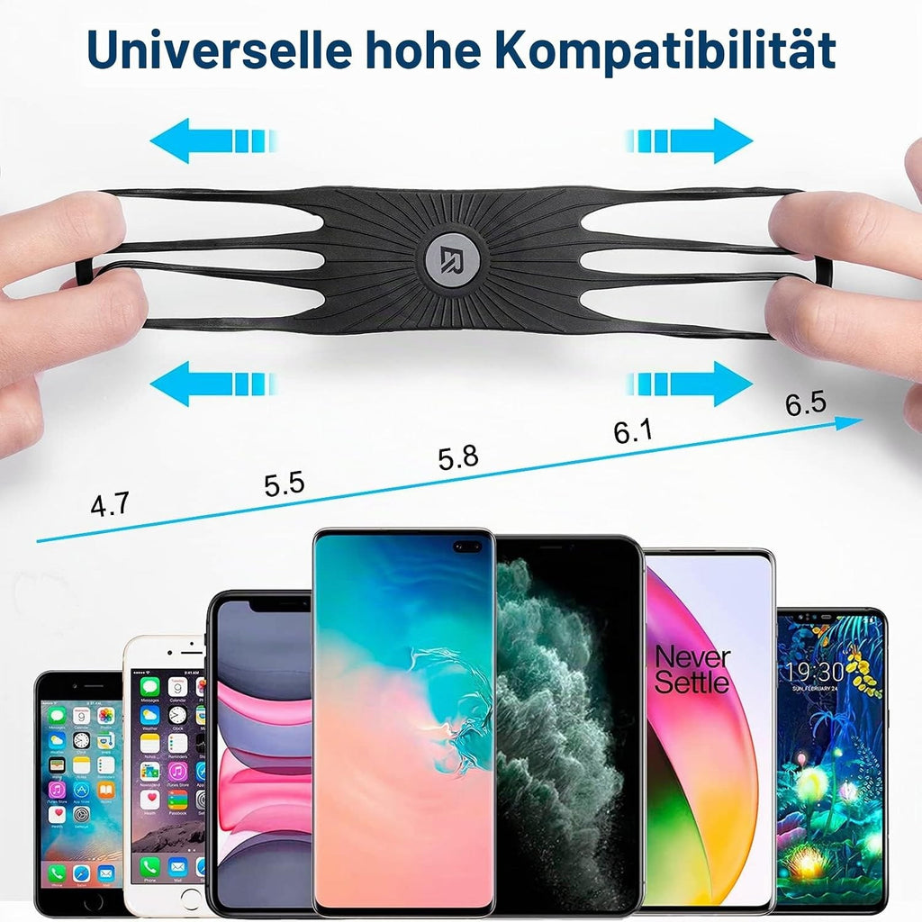 ROCKBROS Fahrrad Handyhalterung 360 Grad Drehbar für 4.0-6.8 Zoll Smartphone