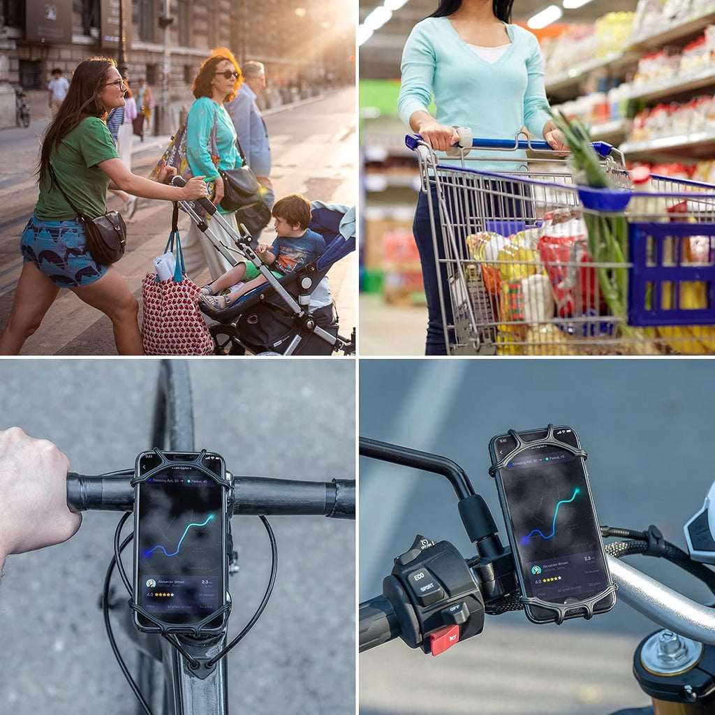 ROCKBROS Fahrrad Handyhalterung 360 Grad Drehbar für 4.0-6.8 Zoll Smartphone