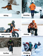 ROCKBROS Winter Sturmhaube, Fleece-Balaclava mit Kapuze für Damen & Herren