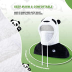 Qunature Winter Sturmhaube Skimaske für Kinder und Eltern, Panda-Design