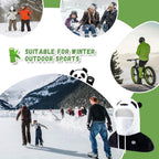 Qunature Winter Sturmhaube Skimaske für Kinder und Eltern, Panda-Design