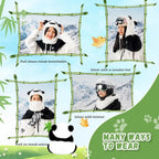 Qunature Winter Sturmhaube Skimaske für Kinder und Eltern, Panda-Design