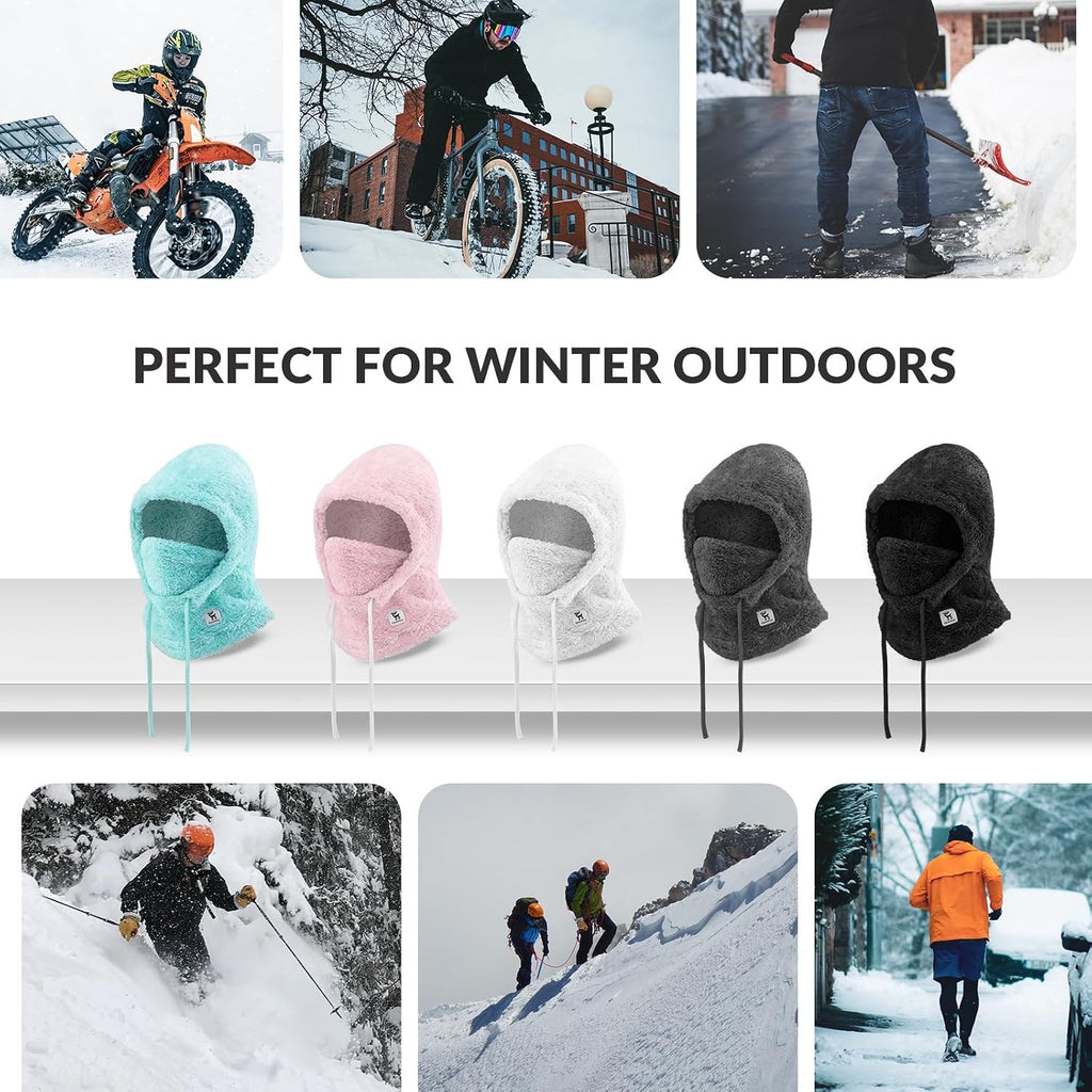 Qunature Sturmhaube Winter Warme Balaclava Thermo Winddichte Skimaske