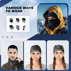 Qunature Multifunktionstuch Schlauchschal Winter Halstuch Winddichter Elastischer