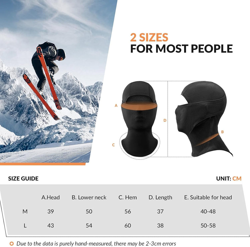 Qunature Sturmhaube Balaclava Winter Skimaske Winddichte Atmungsaktive Gesichtsmaske