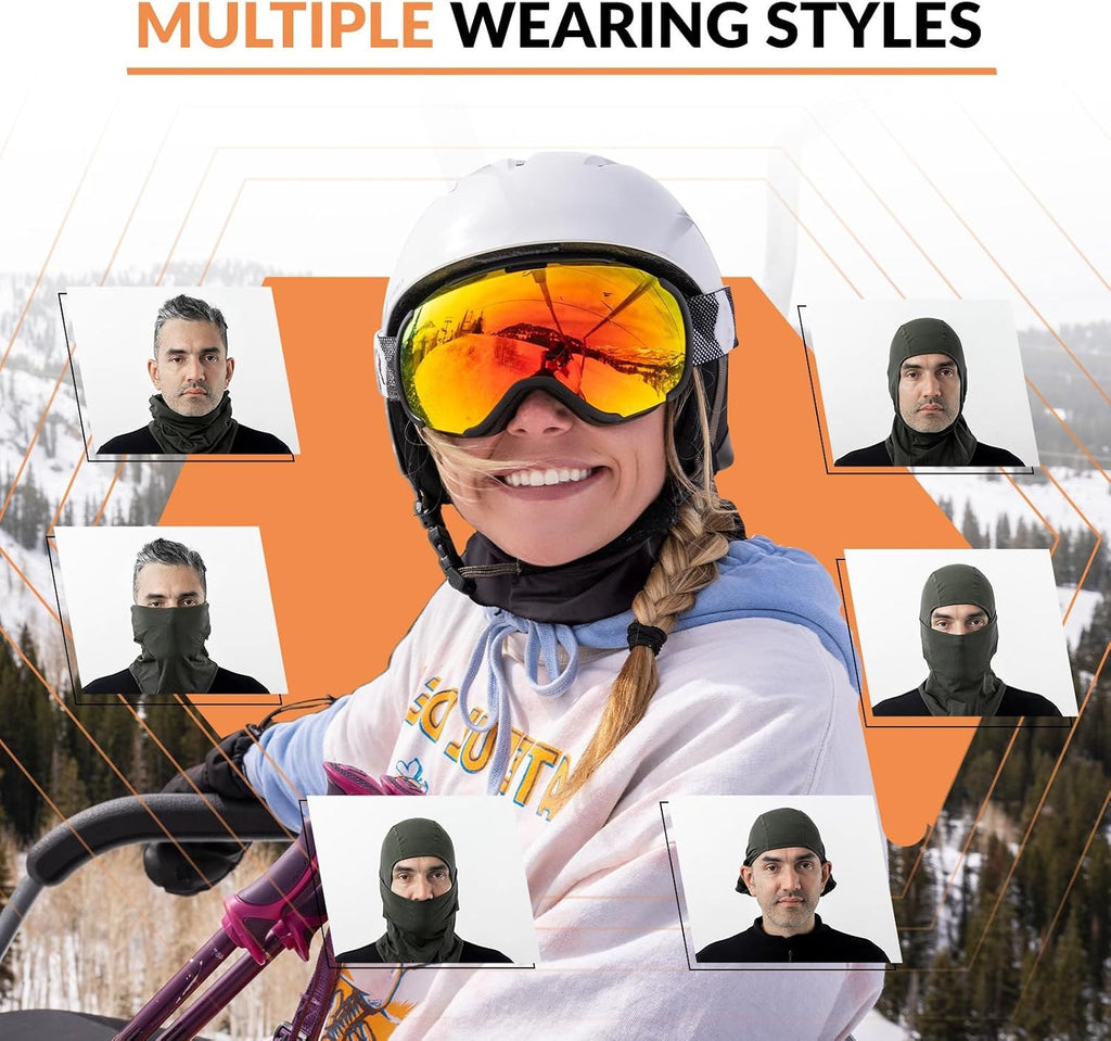 Qunature Sturmhaube Balaclava Winter Skimaske Winddichte Atmungsaktive Gesichtsmaske