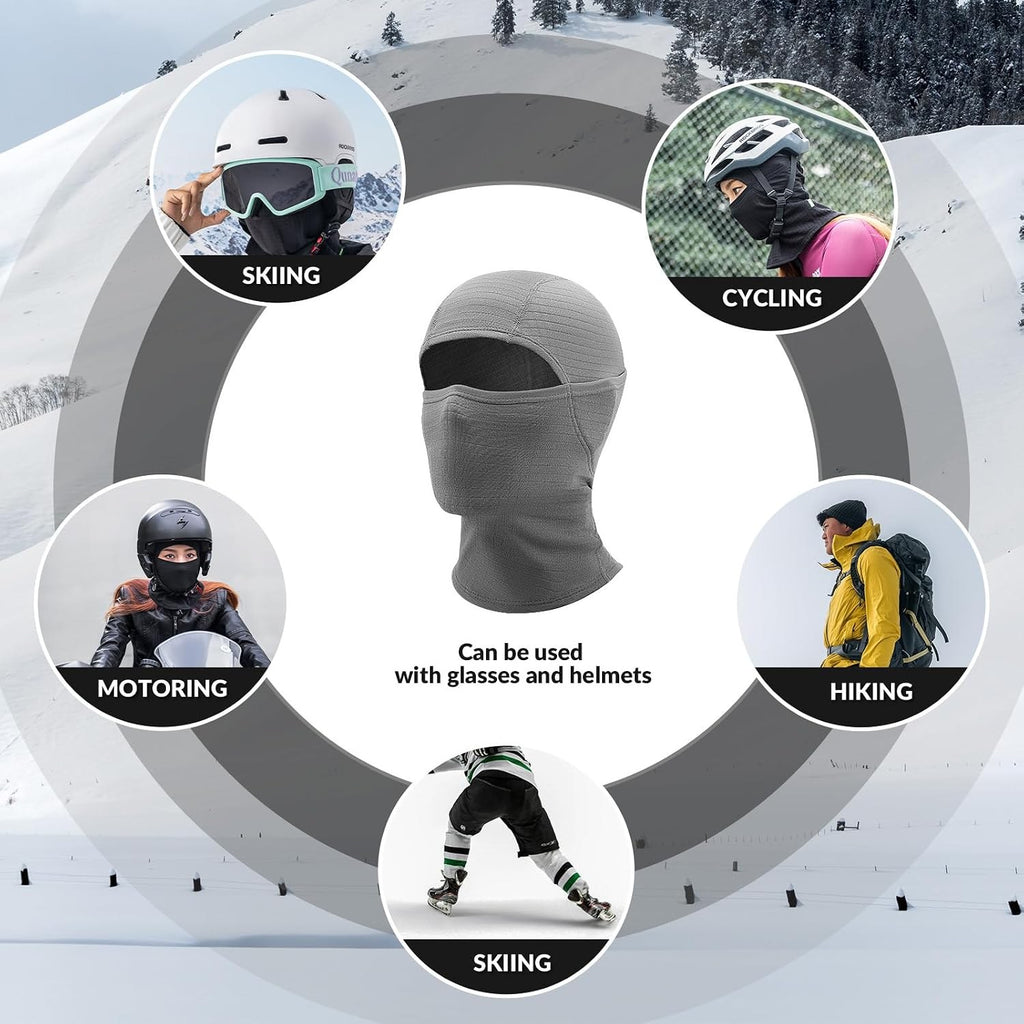 Qunature Sturmhaube Winter Skimaske Balaclava Ski Motorrad Gesichtsmaske Damen/Herren