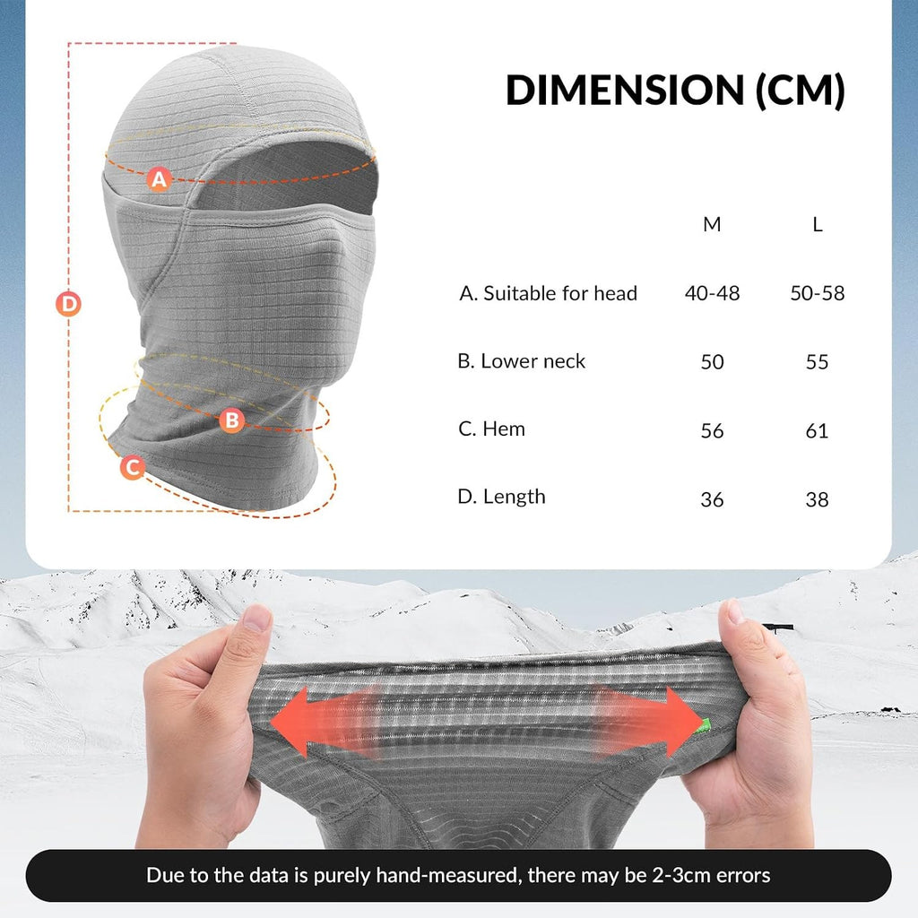 Qunature Sturmhaube Winter Skimaske Balaclava Ski Motorrad Gesichtsmaske Damen/Herren