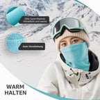 Qunature Winter Halsschlauch Halswärmer Ski Schlauchschal Fleece Dicktes Winddichtes