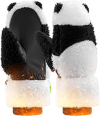 Qunature Skihandschuhe Panda-Design Handschuhe für Kinder von 4–12 Jahren