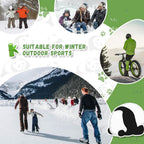 Qunature Skihandschuhe Panda-Design Handschuhe für Kinder von 4–12 Jahren