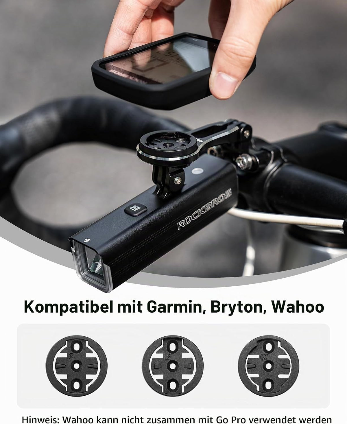 ROCKBROS Fahrradcomputer Halterung Kompatibel
