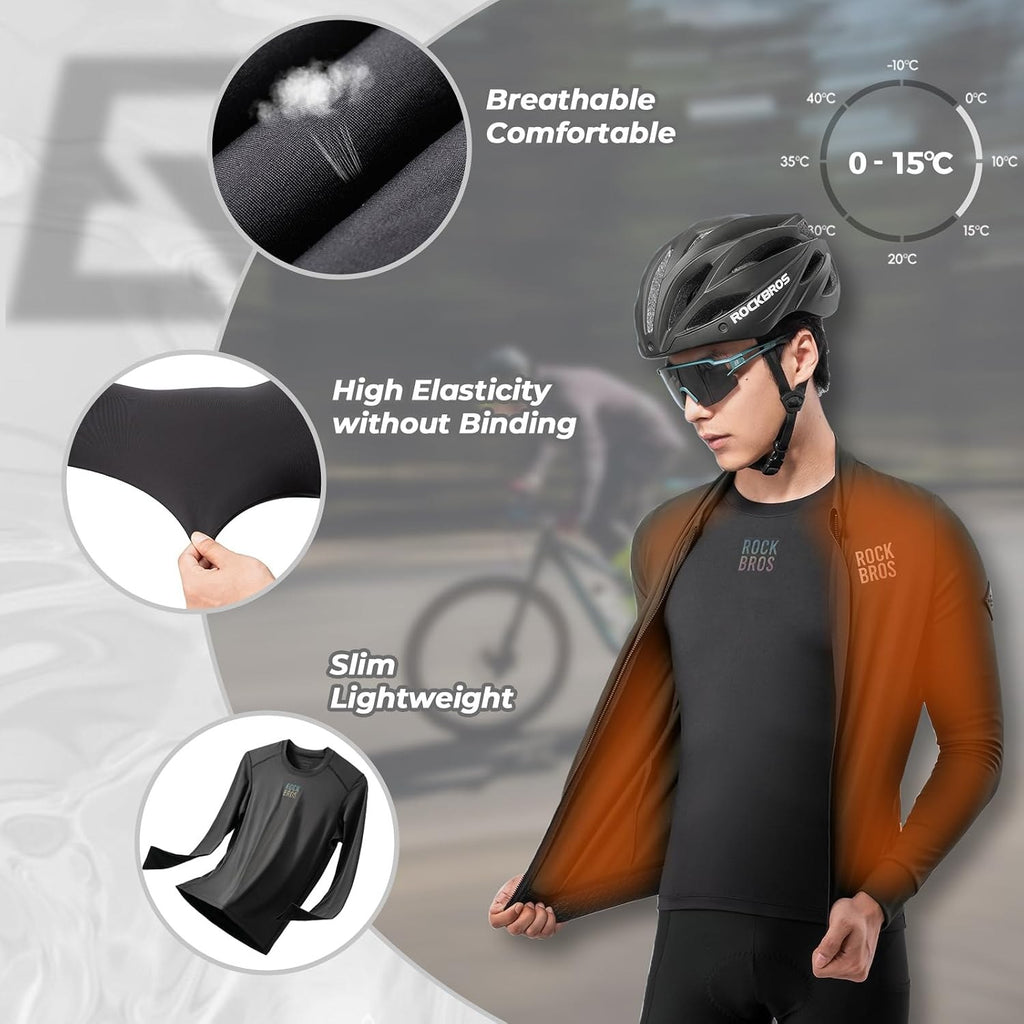 ROCKBROS Langarm Ärmel Radtrikot Herren