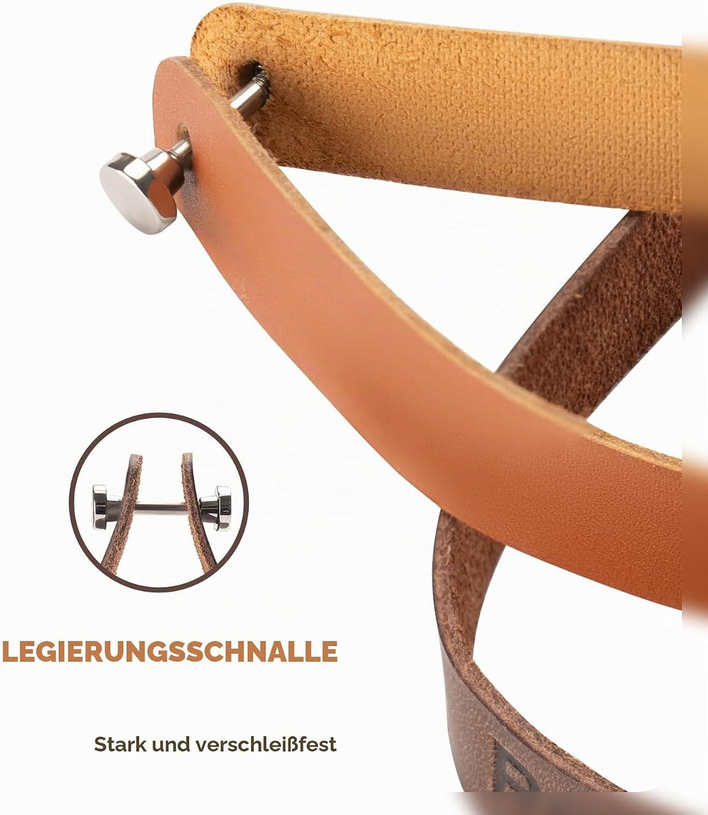 ROCKBROS Schnellverschluss für Brompton, Befestigungsriemen aus Leder
