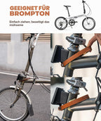 ROCKBROS Schnellverschluss für Brompton, Befestigungsriemen aus Leder