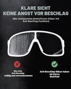 ROCKBROS Fahrradbrille Photochromatisch Cycling Glasses Fahrradbrille Outdoor