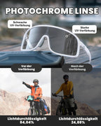 ROCKBROS Fahrradbrille Photochromatisch Cycling Glasses Fahrradbrille Outdoor