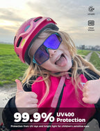 ROCKBROS Kinder Fahrradbrille Sportbrille UV400-Schutz Polarisierte