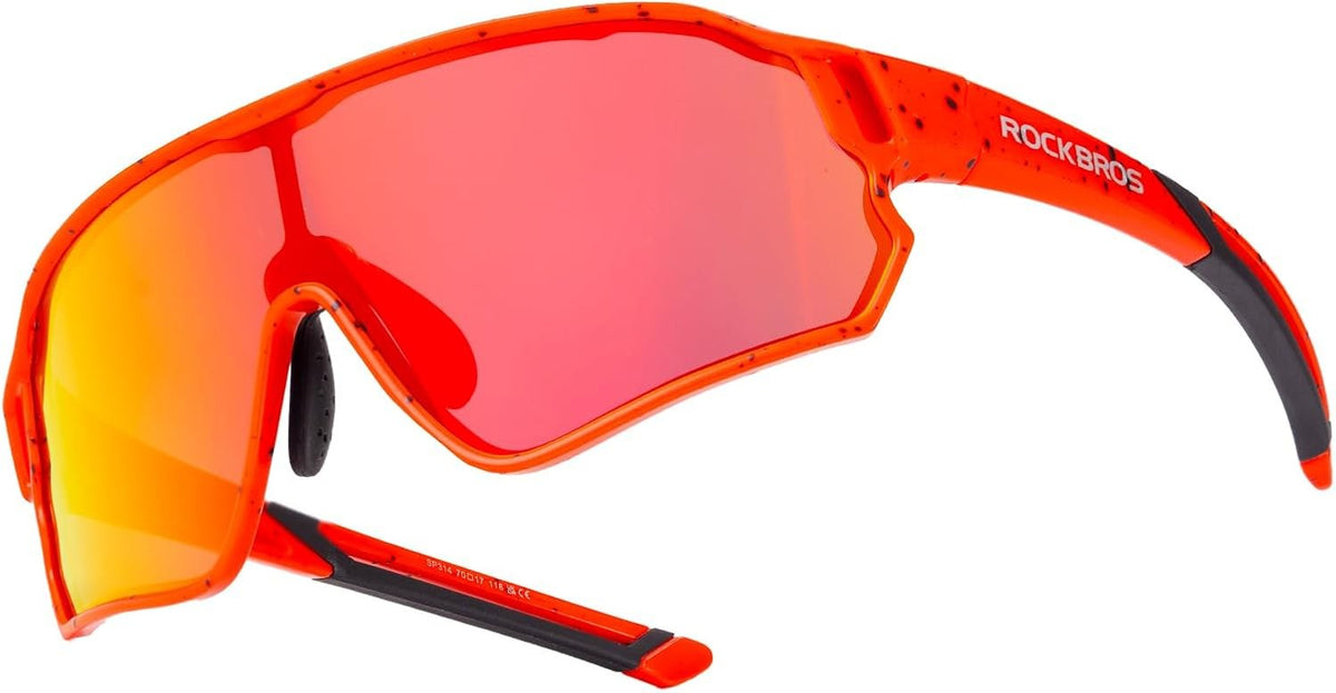ROCKBROS Kinder Fahrradbrille Sportbrille UV400-Schutz Polarisierte