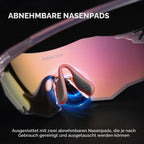 ROCKBROS Fahrradbrille Sportsonnenbrille Photochrom Rennradbrille Rahmenlose