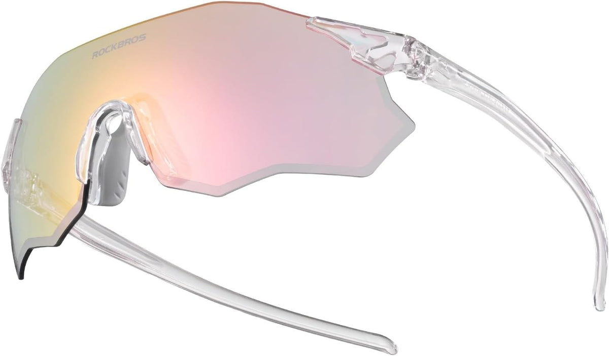 ROCKBROS Fahrradbrille Sportsonnenbrille Photochrom Rennradbrille Rahmenlose