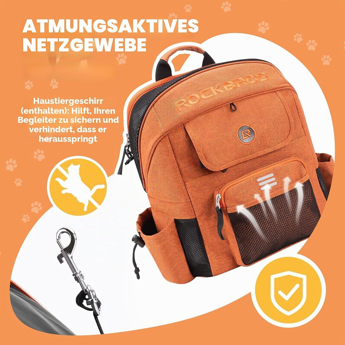 ROCKBROS Lenkertasche für Brompton, Fahrradlenkertasche für Haustier